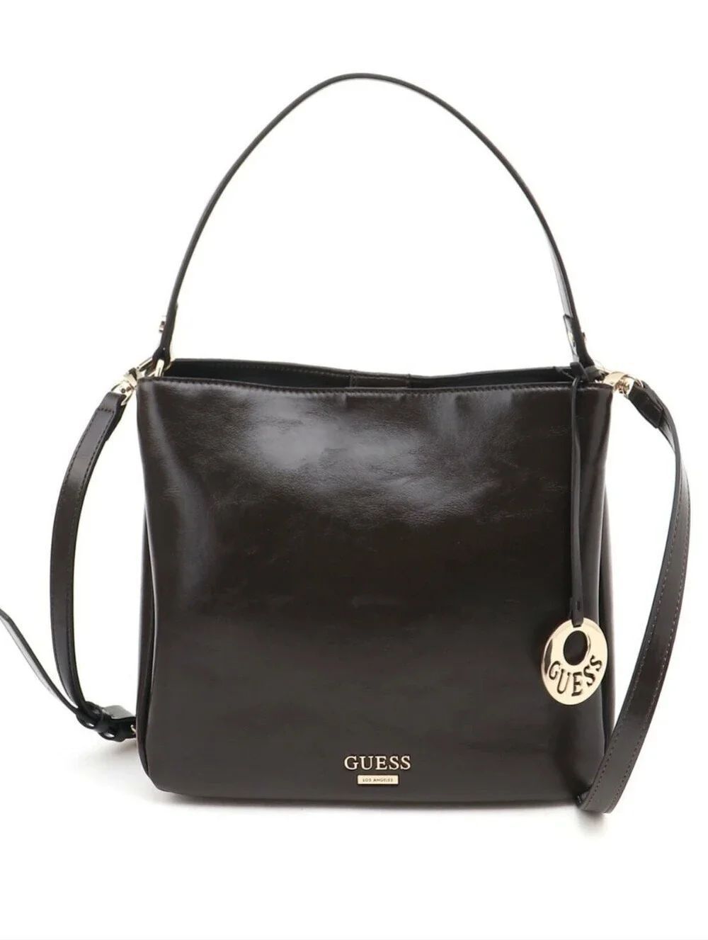 GUESS Dark Brown Shoulder Handbag